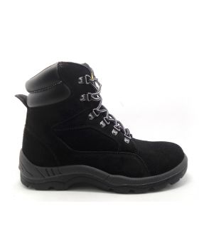 DIADORA Asolo Lace Up Steel Cap Safety Boots-Black FU1601CTBLCK