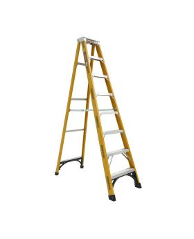 Gorilla Heavy Duty 180Kg Single Sided A-Frame Fibreglass Ladder (2.4m) FM008-HD