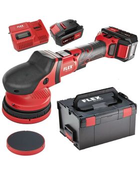 FLEX Random Orbit Polisher Buff With  Positive Action Drive Cordless Bundle Kit