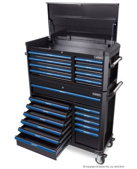 GEIGER 42" Tool Chest & Roller Box Combo Set-20Drawer GTB43BTK