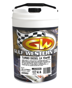 GULF WESTERN Turbo Diesel LA 15w-40 Limited Ash Engine Oil-20L