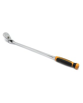 GEARWRENCH 1/2" DRIVE 90-TOOTH DUAL MATERIAL LOCKING FLEX HEAD TEARDROP RATCHET 24" 81372T