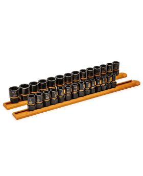 GEARWRENCH 28 PC. 1/4" & 3/8" DRIVE BOLT BITER IMPACT EXTRACTION SOCKET SET 84784