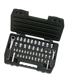GEARWRENCH 46 PC METRIC/SAE PASS THRU RATCHET SET 1/4" & 3/8" DRIVE 8946