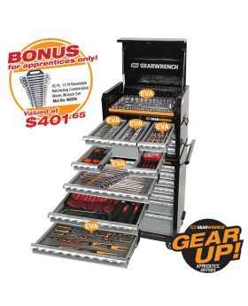 GEARWRENCH 326 PC COMBINATION TOOL KIT + TOOL CHEST & TROLLEY 89915