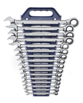 GEARWRENCH 16 PC. 72-TOOTH 12 POINT RATCHETING COMBINATION METRIC WRENCH SET 9416