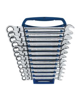GEARWRENCH 12 PC. METRIC FLEX COMBINATION RATHETING WRENCH SET 9901D