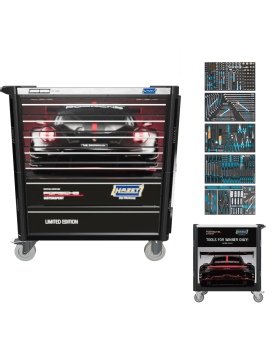 HAZET Tools Workshop Trolley With HDFI Tool Kit-Limited Edition Porsche Motorsports