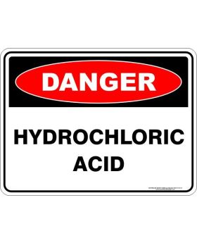 HYDROCHORIC ACID SIGN H100-M/A
