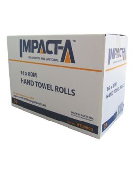 IMPACTA Janitorial Hand Towel Rolls 80m x 16pack-13255