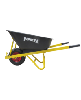 IMPACTA Heavy Duty Black Plastic Tub Wheel Barrow - Standard Wheel 28898_IMP