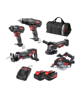 KATANA By Kincrome  18v Lithium Ion Cordless Drills, Saws & Grinder Combo Kit-5Pce