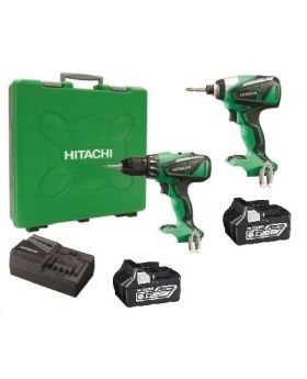 Hitachi KC18DBELHX KC18DBEL(HX) 18v Brushless 2pce Cordless Combo Kit 6ah batteries