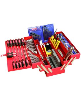 KC Tools 110tk Proam Tool Kit in Cantilever Tool Box-110pce
