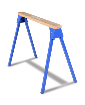 KINCROME Mobile Compact Folding Tradesman's Sawhorse With Bamboo Top-K14112