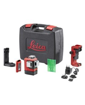 LEICA LINO L6G-1 Li Ion 3D 3x360&deg; Green Beam Multi Line Laser Combo Kit With Rugged Case