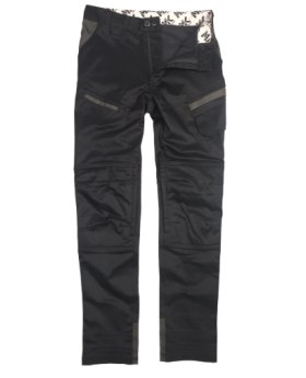MAK WORKWEAR YP Yard 4-Way Stretch Work Pants With Cut To Fit Leg Lengths-Black
