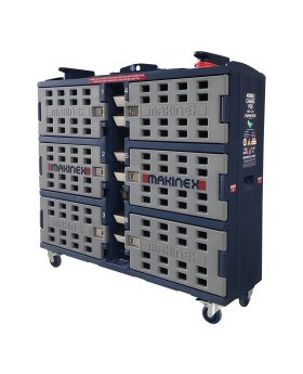 MAKINEX Jobsite/Workshop Mobile Charge Pod Cabinet-MCP