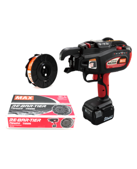 MAX TOOL RB398 Cordless Brushless Rebar Tying Machine & Wire Combo Kit