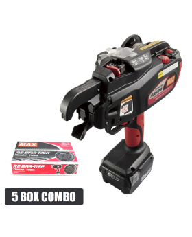MAX TOOL RB398 Cordless Brushless Rebar Tying Machine Combo Kit-5 Box Combo