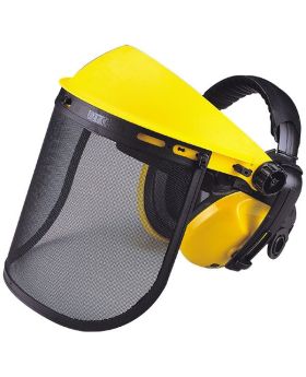 Maxisafe Mesh Face Shield Visor & Earmuff Combo - EMV439