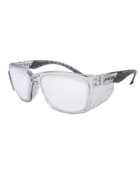 MAXISAFE  Rayzr Safety Glasses - Clear Frame - Clear Lens