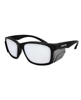 MAXISAFE  Rayzr Safety Glasses - Matte Black Frame - Clear Lens