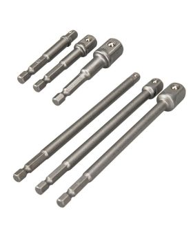 MEDALIST Work Force  1/4" Hex Drive Socket Adaptor Set 6pc 1/4", 3/8", 1/2" 