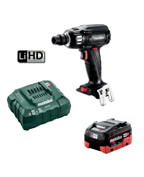 Metabo  18V  Li-Ion Brushless Cordless Impact Wrench Kit-400NM