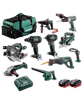 Metabo AU69000020 18v 10PC Brushless LIHD Cordless Combo Kit -BD