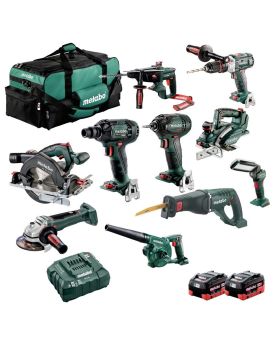 Metabo AU69000010 18v 10PC Brushless LIHD Cordless Combo Kit -BD