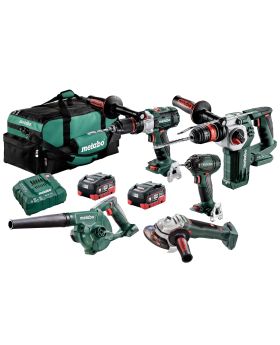 Metabo AU68503000 18v 5PC Brushless LIHD Cordless Combo Kit-BD
