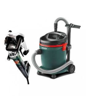 Metabo MFE40 1900w Dual Blade 125mm Diamond Wall Chaser & Dust Extractor Combo