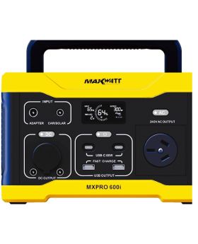 MAXWATT 600 WATT PURE SINE WAVE PORTABLE POWER STATION