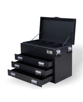 ONE ELEVEN Steel Truck/Ute Tool Box Chest With 3Drawers-Charcoal Grey-TBNS3