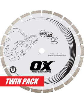 OX Allrounder General Purpose Diamond Blade-14" / 350MM Twin Pack- GP1014 -JTD