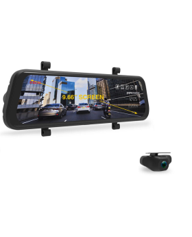 PARKMATE 9.66â€� Touch Screen DVR Mirror