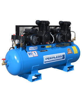 PEERLESS PT35 Single Phase Air Compressor: Belt Drive, 15Amp, 7HP, 650LPM