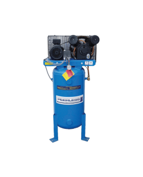 PEERLESS PV25 Three Phase Air Compressor Vertical: Belt Drive, 5.5HP, 545LPM