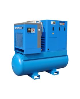 PEERLESS HQ10 Rotary Screw Air Compressor with Fixed Speed: Belt Drive, 10HP, 1000-1200LPM