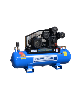 PEERLESS P55 High Flow Three Phase Air Compressor: Belt Drive, 10HP, 1300LPM