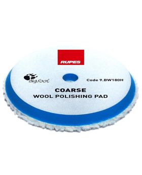 RUPES Bigfoot 100mm Coarse Blue Wool Polishing Pads - 2 Pack 