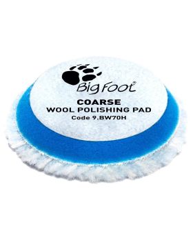 RUPES Bigfoot 70mm Coarse Blue Wool Polishing Pads - 4 Pack 