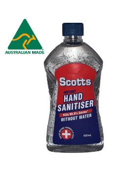 IMPACTA by Scotts Janitorial Tradie Hand Sanitiser With Vitamin E and Aloe-Alcohol Based Kills 99.99% Germs and Bacteria-450ml