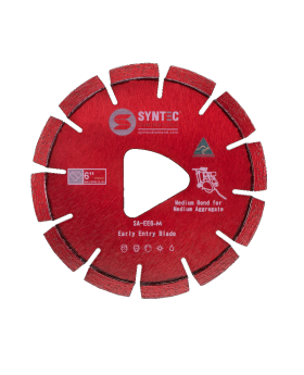 SYNTEC Segmented Early Entry Soft Cut Diamond Blade-6"/154mm- Medium 