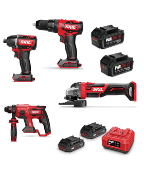 SKIL  20V BRUSHLESS CORDLESS COMBO KIT-4PCE