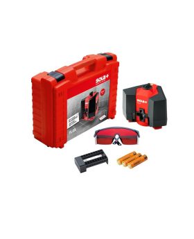 SOLA Premium Red Beam FLOX CrossLine & Floor Tile  Laser Level Kit