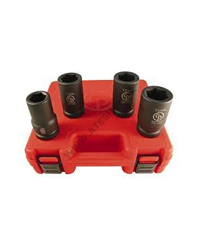 CHICAGO PNEUMATIC 1" Deep Metric Socket Set SS814D