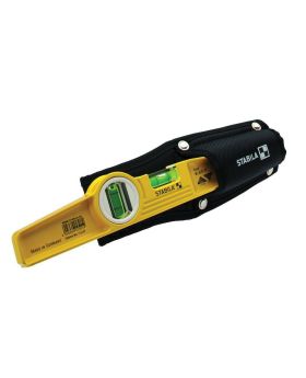 STABILA 02501 Torpedo Spirit Level + Belt Pouch 81S/25 + H 25cm (10") 