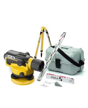 STABILA Dumpy Level 26x Magnification With Tripod & Staff OLS26COMBO